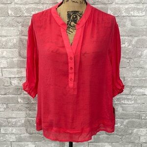 Hope & Harlow Coral Blouse